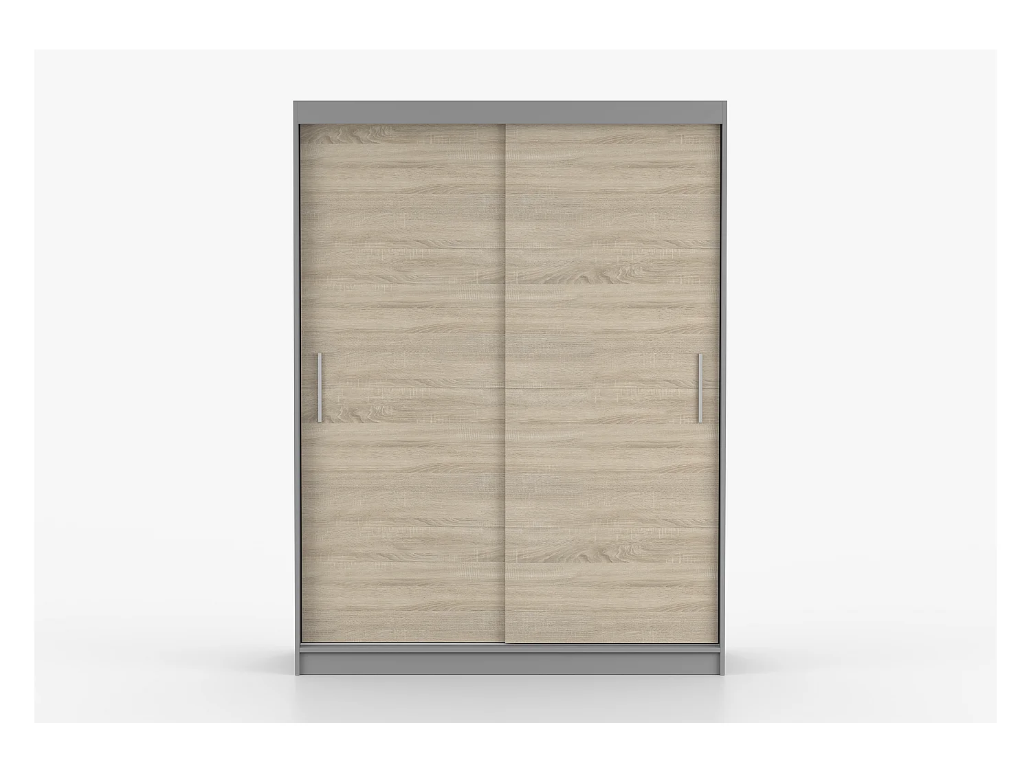 Armoire Elsinore 150 cm - Gris - Chêne