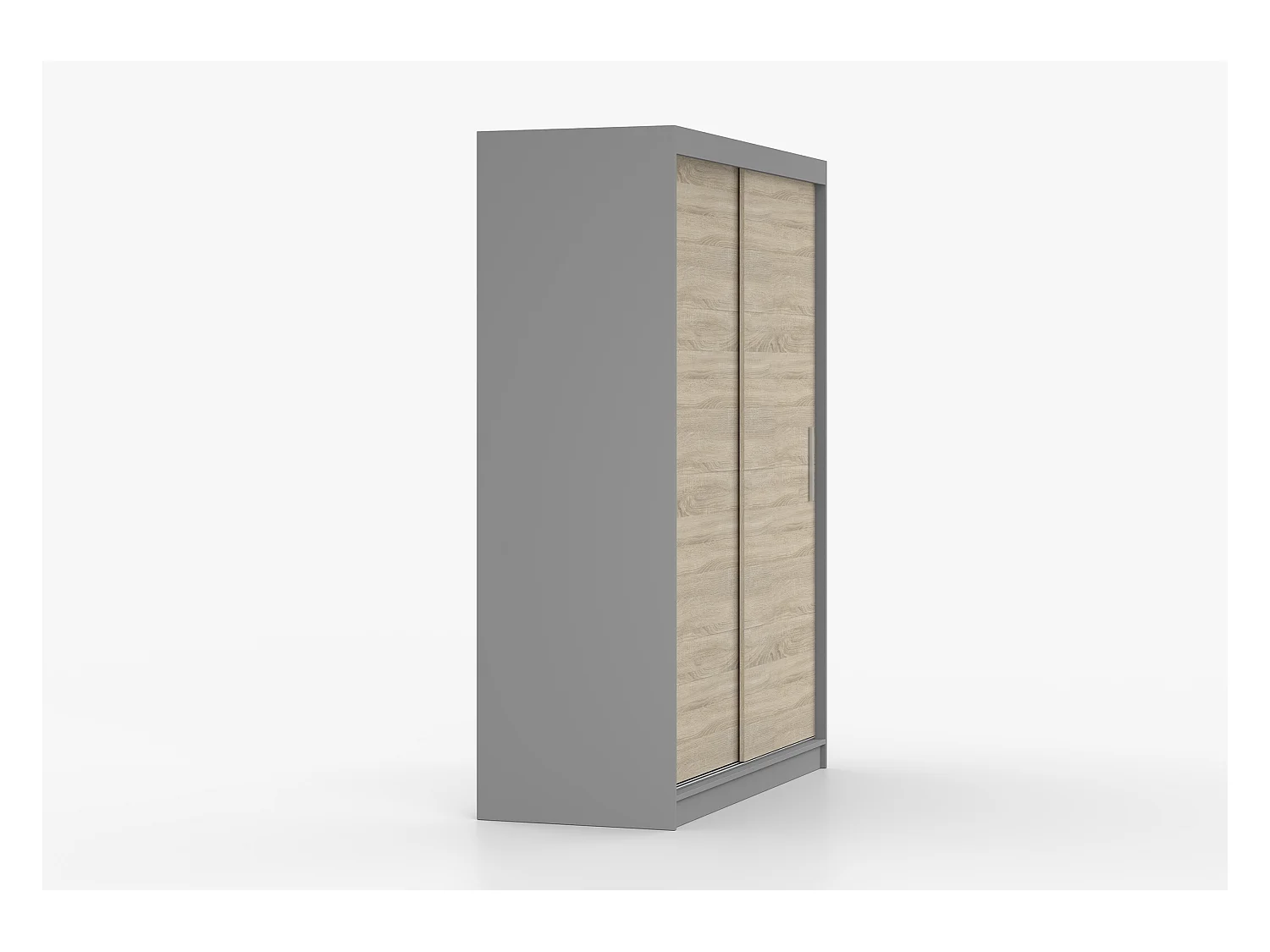 Armoire Elsinore 150 cm - Gris - Chêne