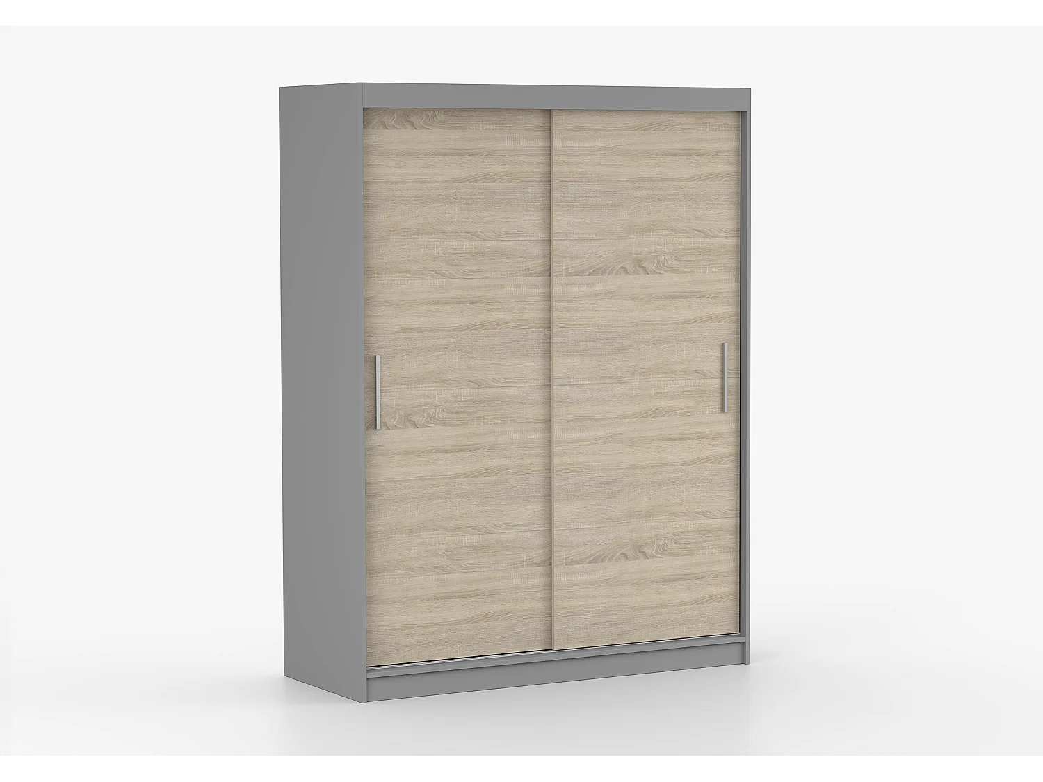 Armoire Elsinore 150 cm - Gris - Chêne
