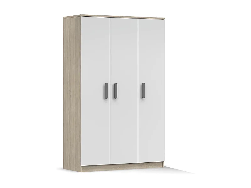 Armoire Lysandra 120 cm - Gris