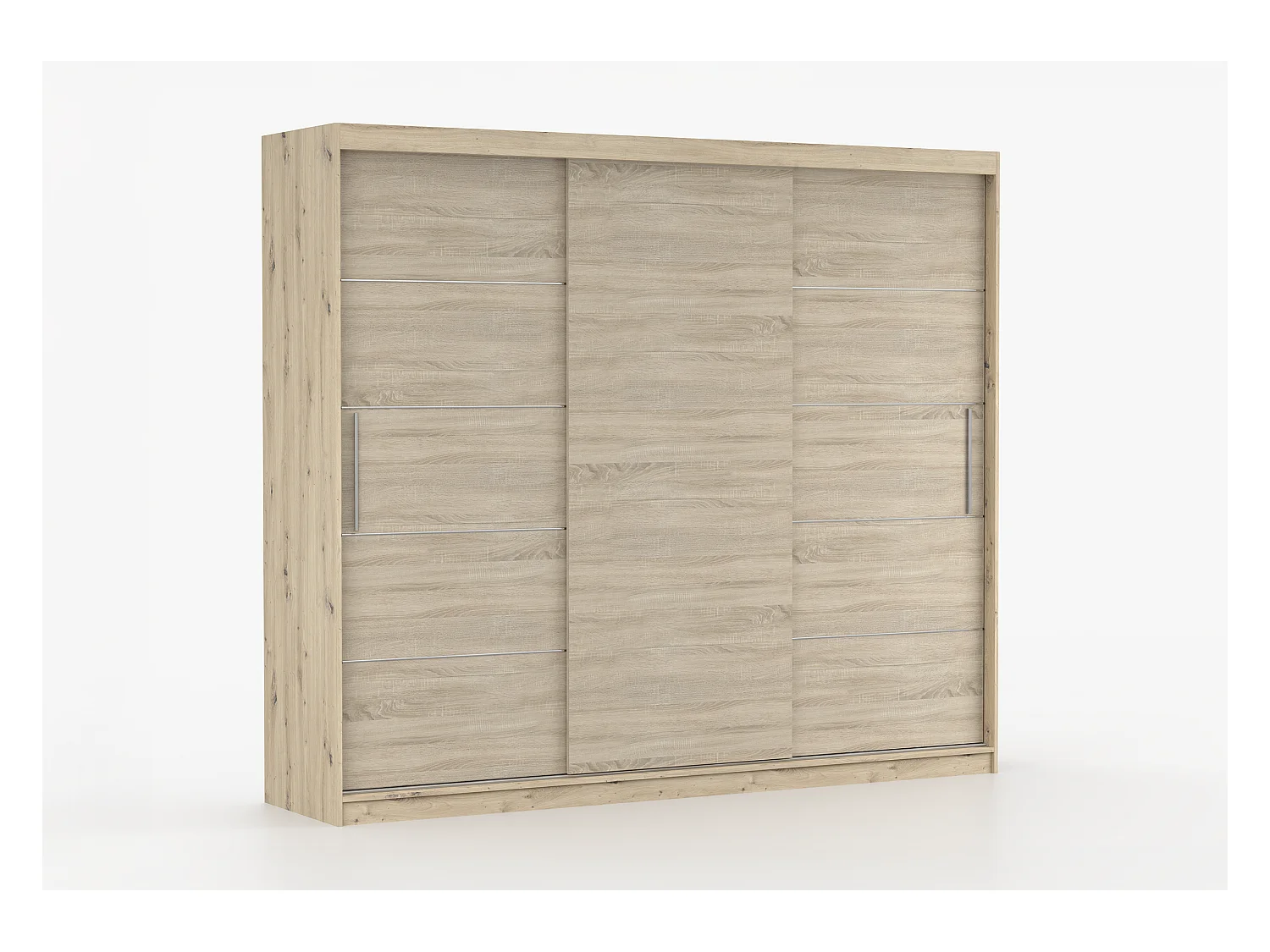 Armoire Eolia 250 cm - Effet bois - Chêne