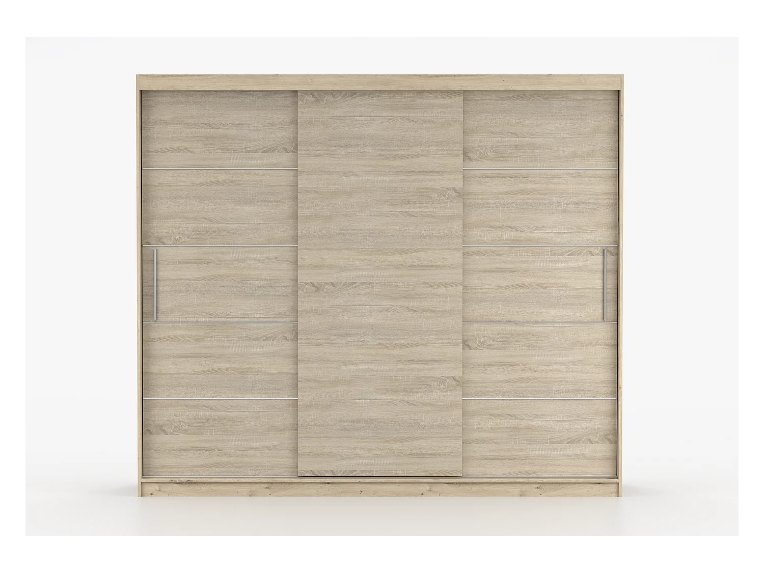 Armoire Eolia 250 cm - Effet bois - Chêne