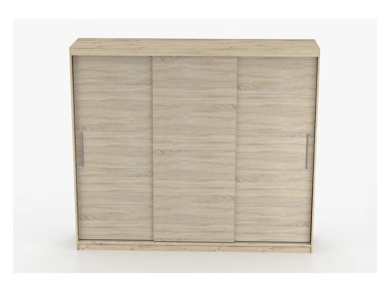Armoire Eolia 250 cm - Effet bois - Chêne