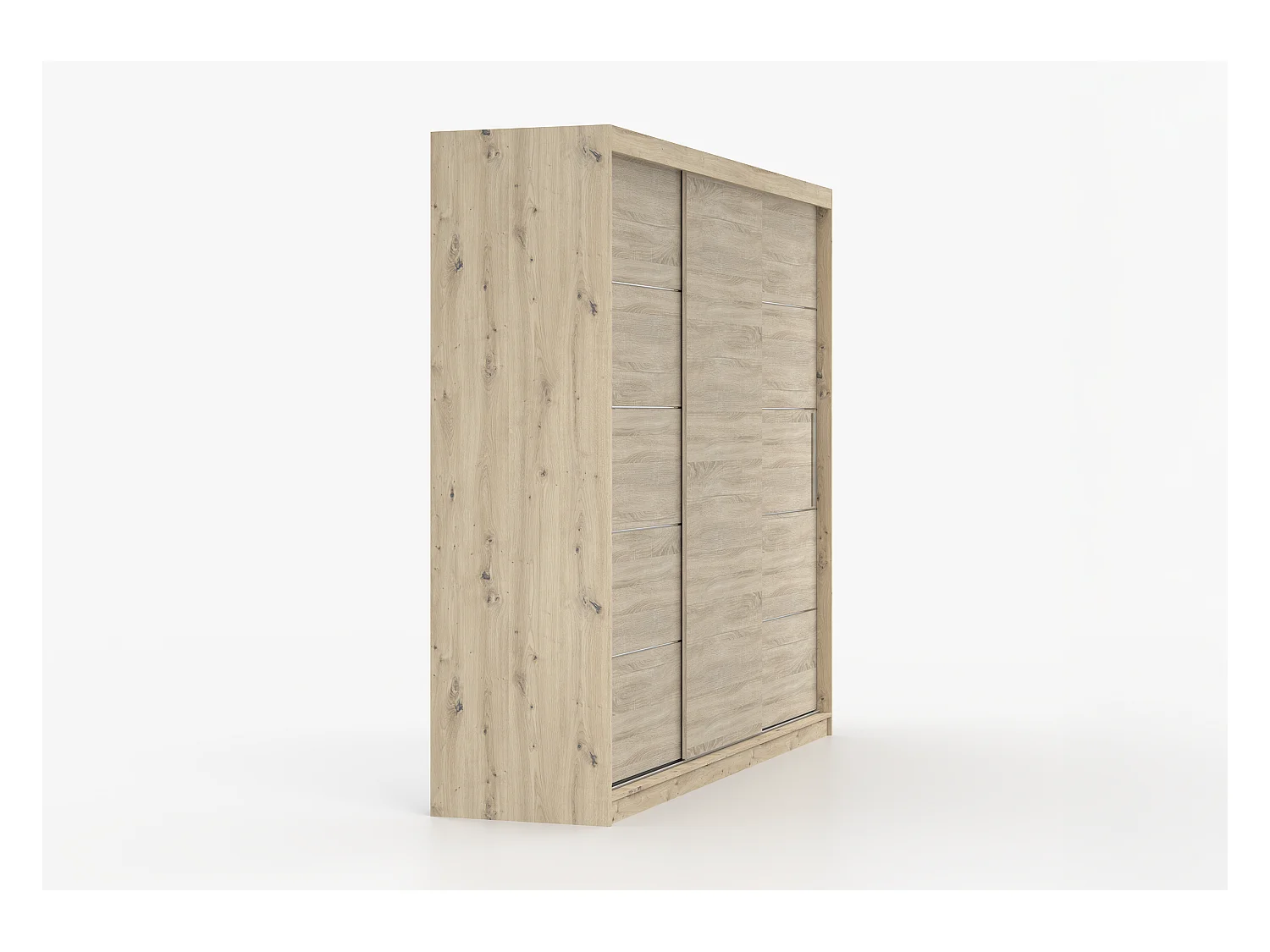 Armoire Eolia 250 cm - Effet bois - Chêne