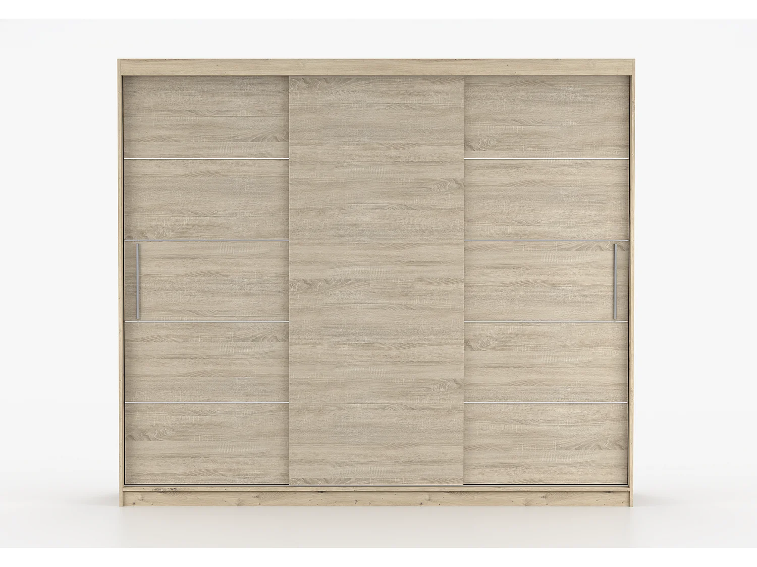 Armoire Eolia 250 cm - Effet bois - Chêne