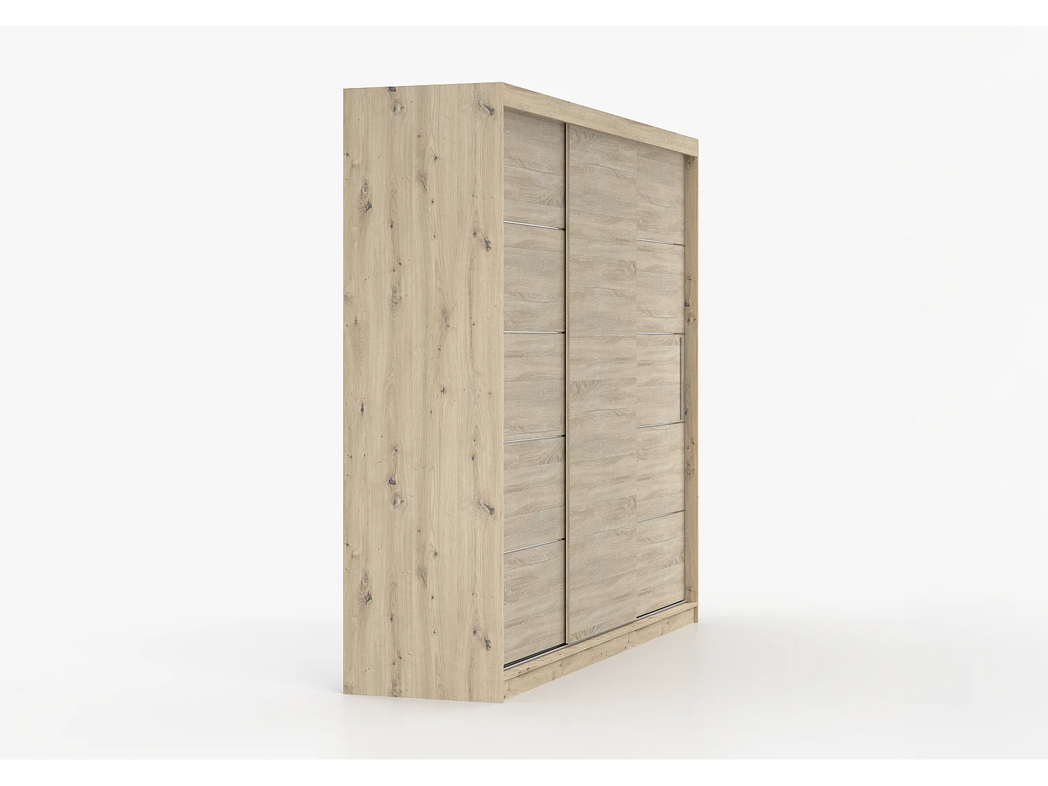 Armoire Eolia 250 cm - Effet bois - Chêne