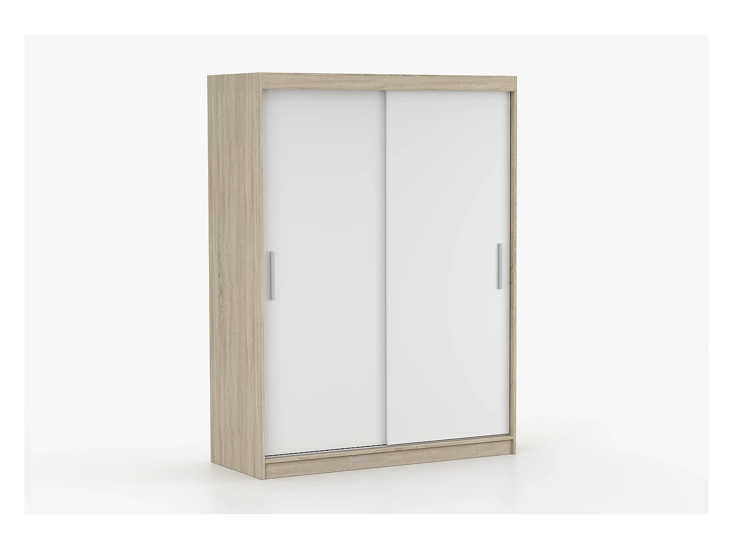 Armoire Elsinore 150 cm - Chêne - Blanc