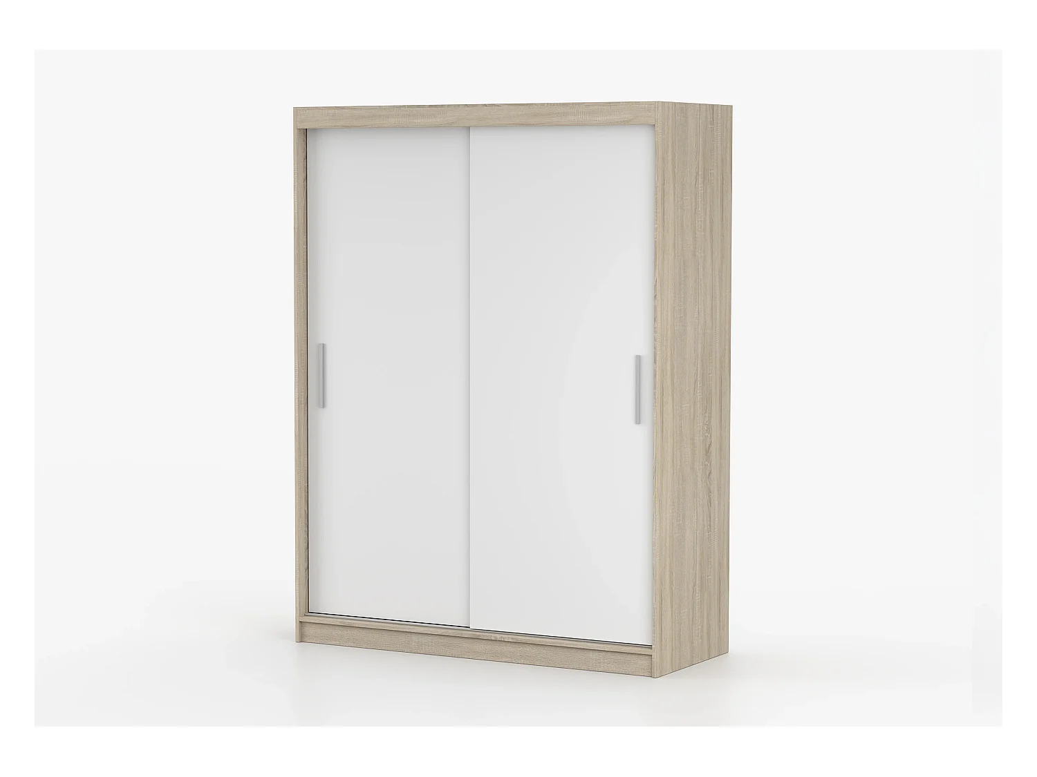Armoire Elsinore 150 cm - Chêne - Blanc