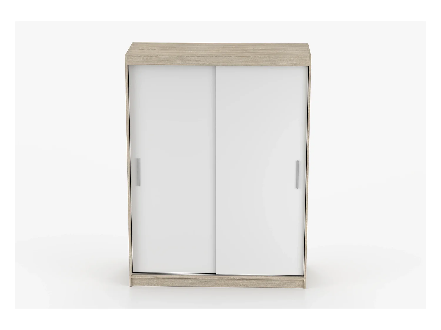 Armoire Elsinore 150 cm - Chêne - Blanc