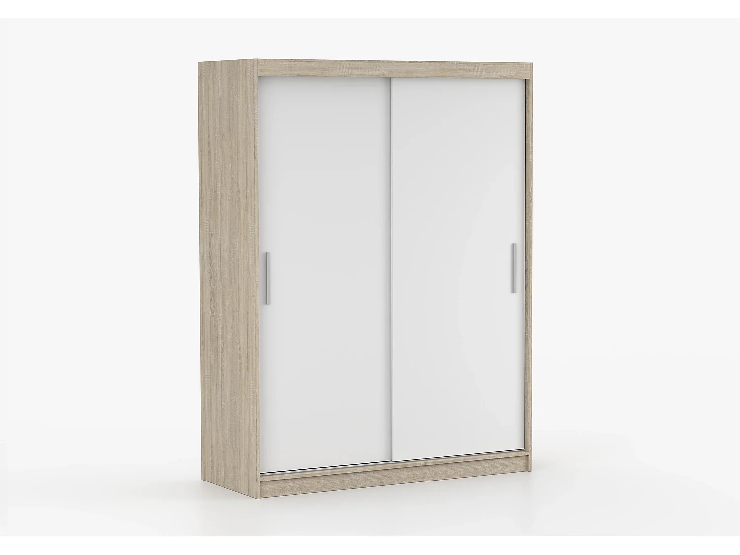 Armoire Elsinore 150 cm - Chêne - Blanc
