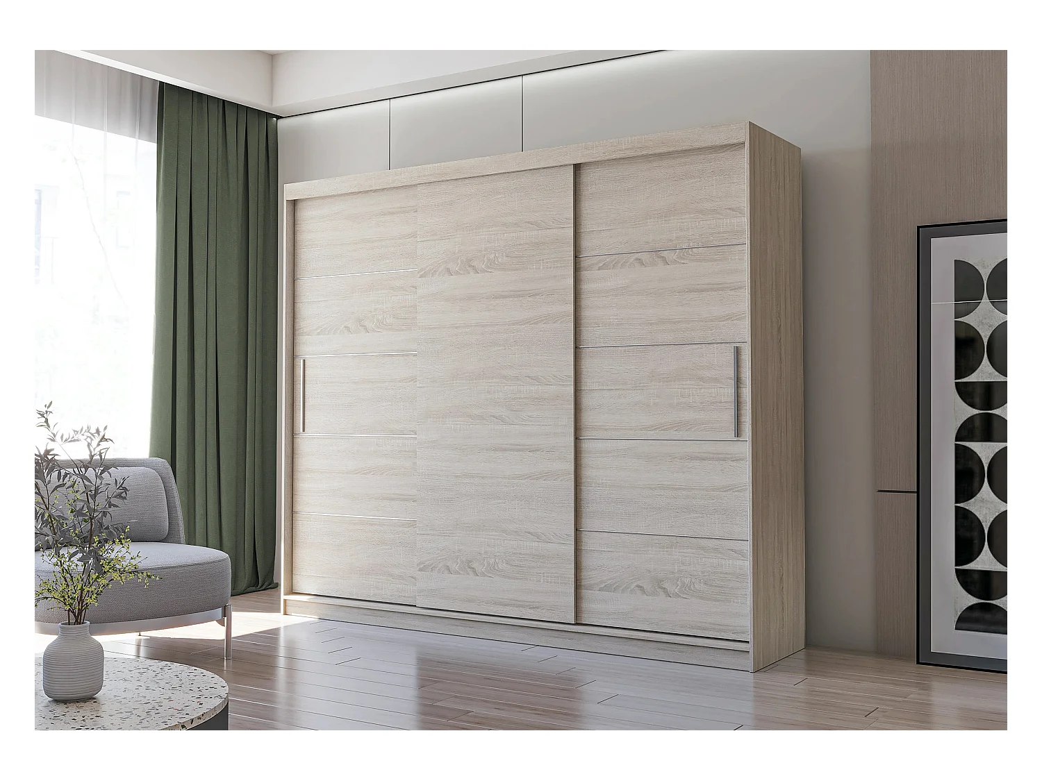 Armoire Thalia 250 cm - Chêne