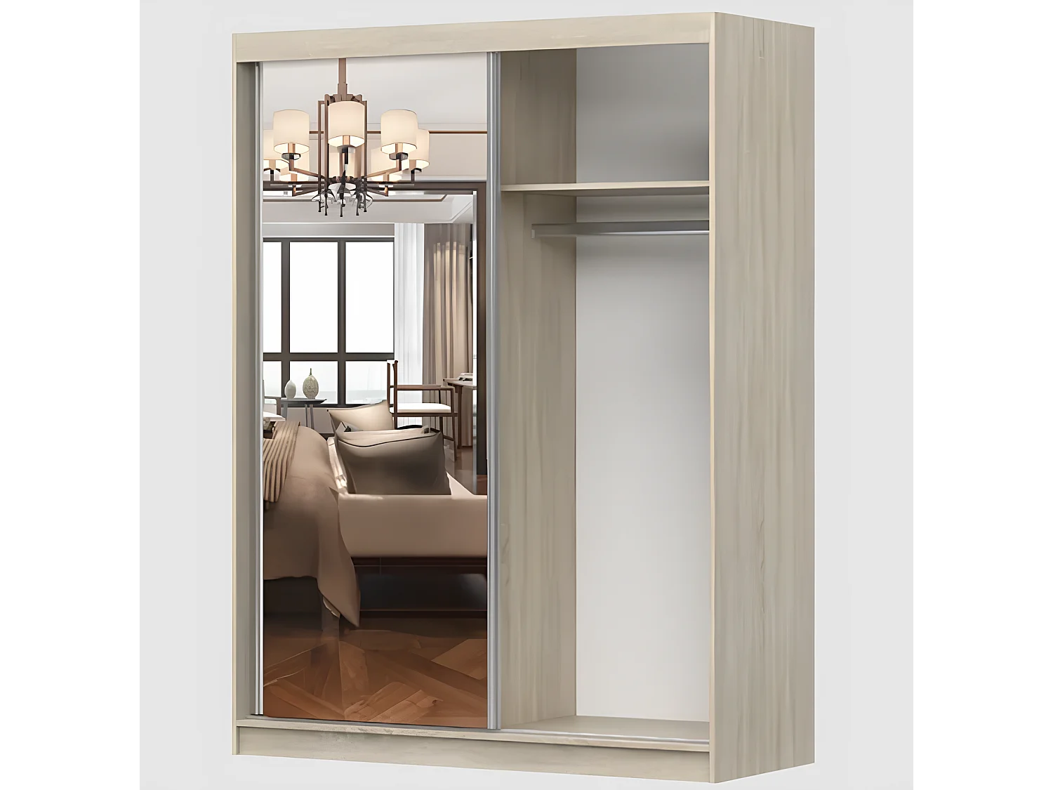 Armoire Maelysse 150 cm - Chêne - Artisan