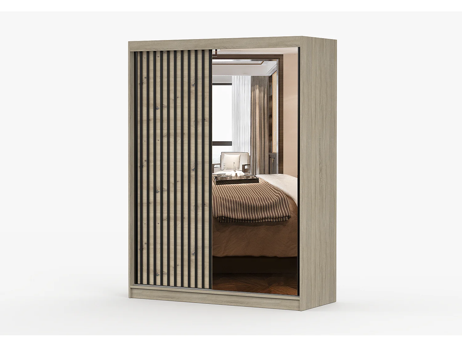 Armoire Maelysse 150 cm - Chêne - Artisan