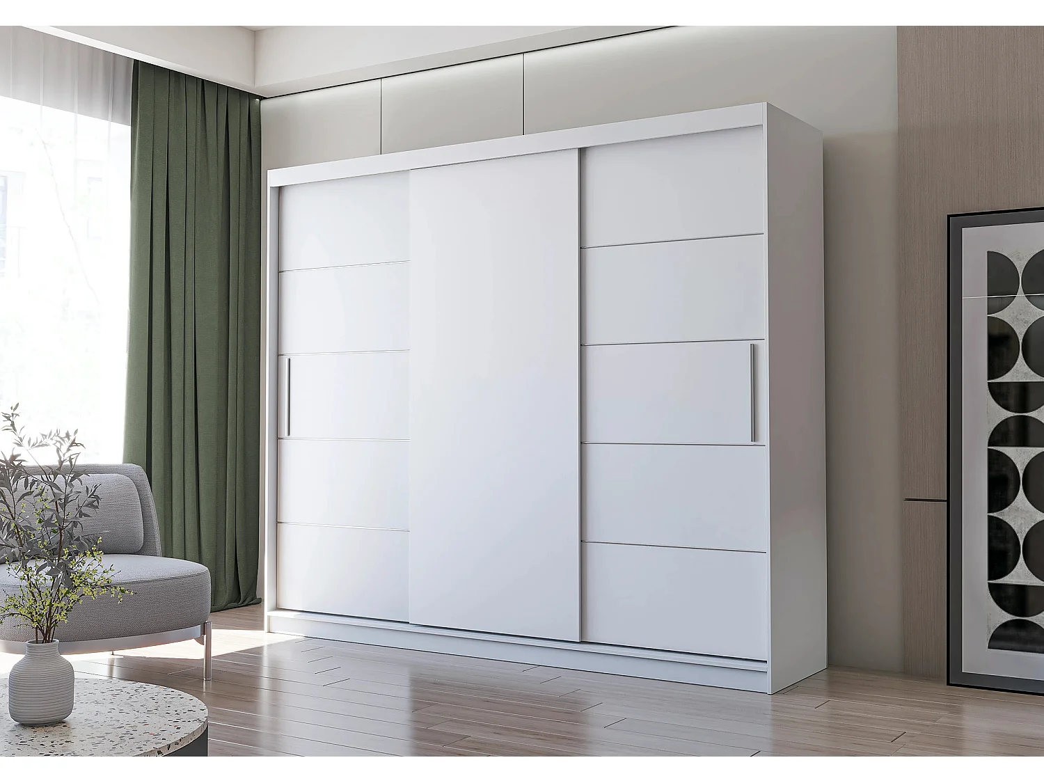 Armoire Thalia 250 cm - Blanc