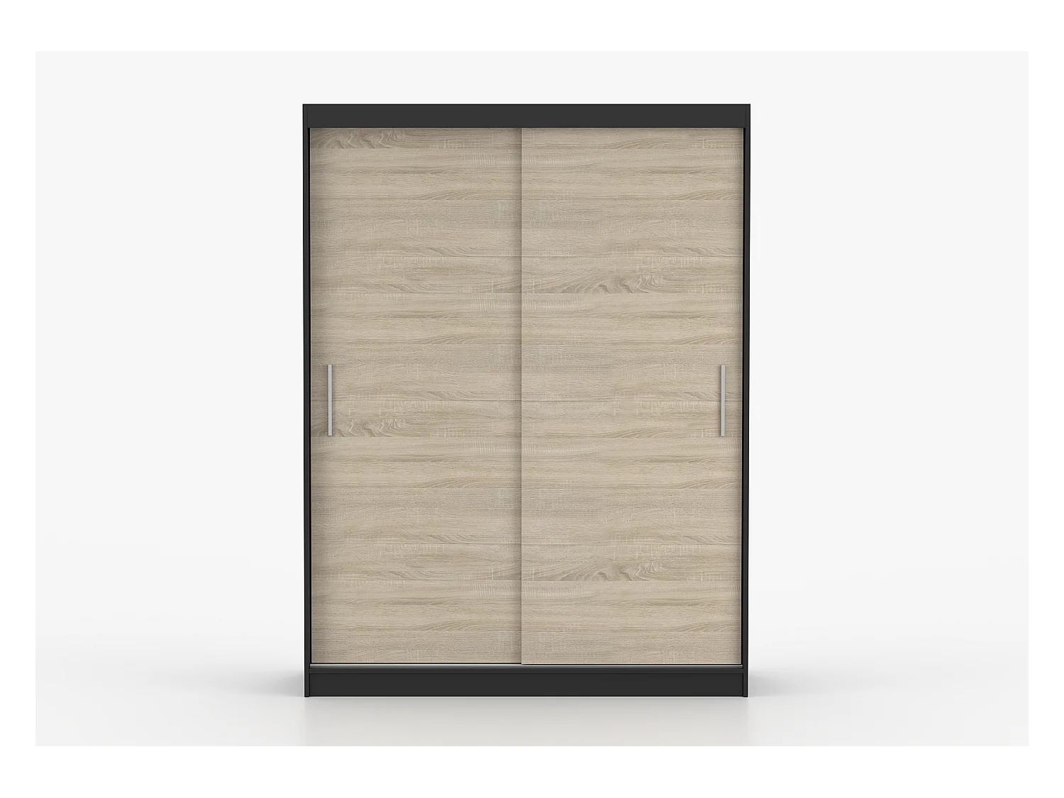 Armoire Elsinore 150 cm - Noir - Chêne
