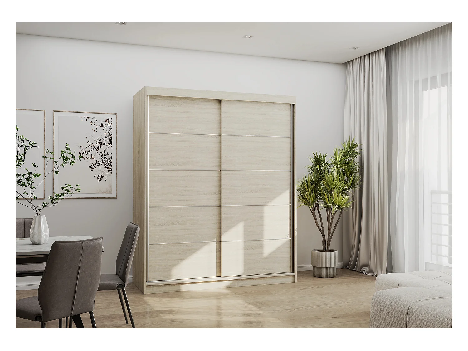 Armoire Arianell 160 cm - Chêne