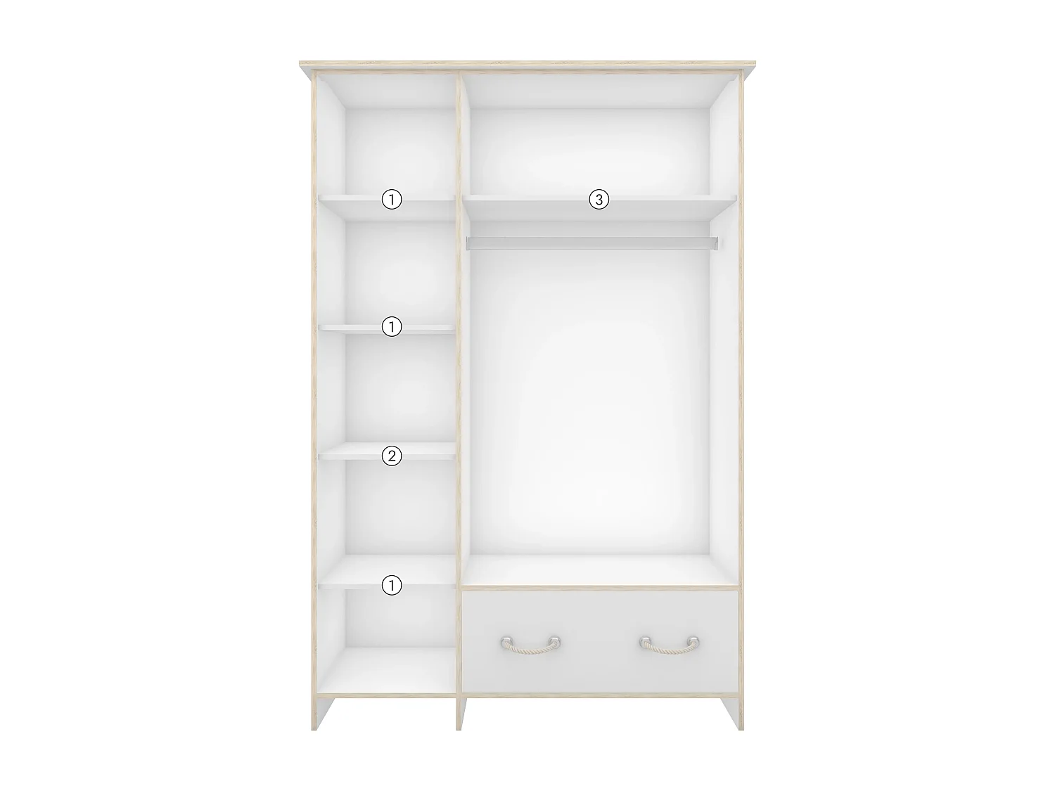 Armoire Evander 133 cm