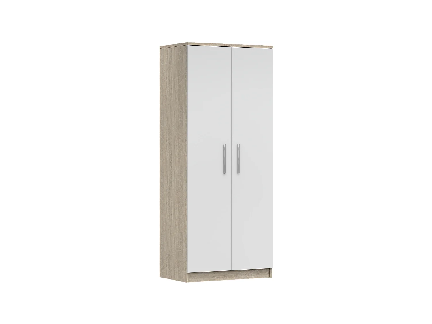 Armoire Illyria 80 cm - Chêne - Blanc