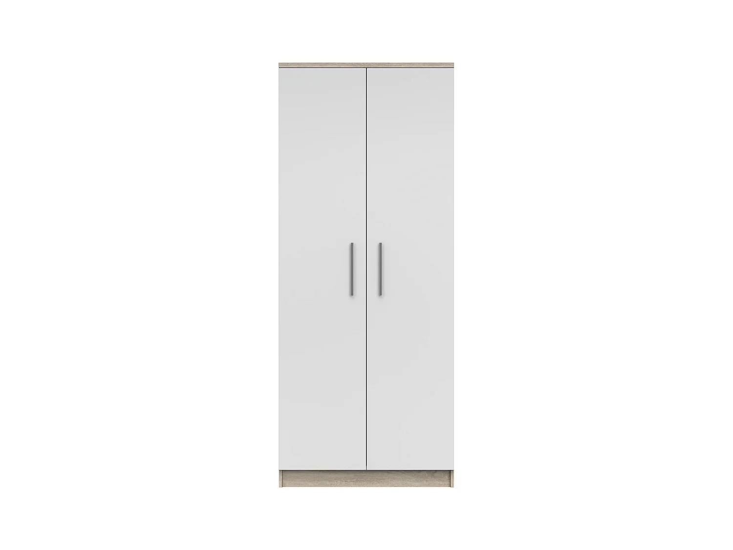 Armoire Illyria 80 cm - Chêne - Blanc