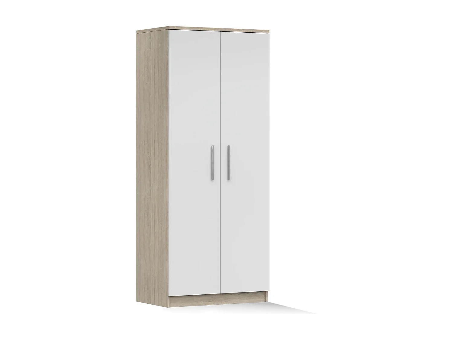 Armoire Illyria 80 cm - Chêne - Blanc