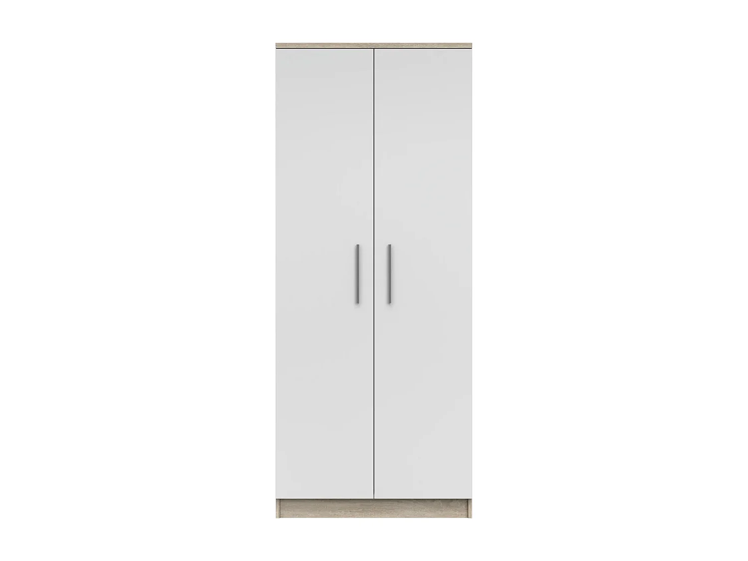 Armoire Illyria 80 cm - Chêne - Blanc
