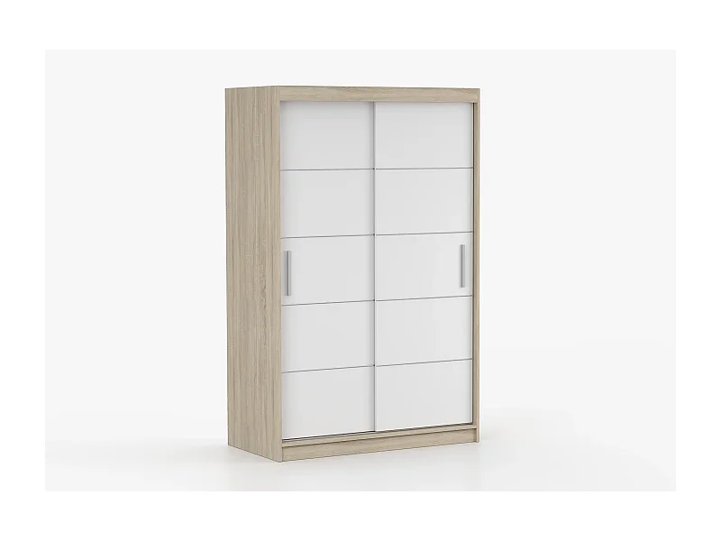 Armoire Lilwenn 120 - Chêne - Blanc