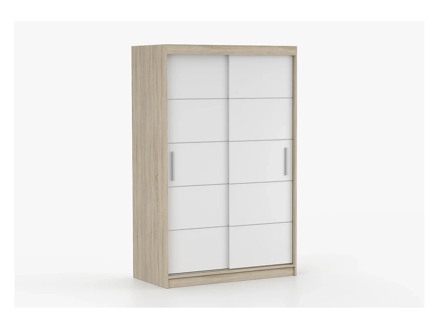 Armoire Lilwenn 120 - Chêne - Blanc