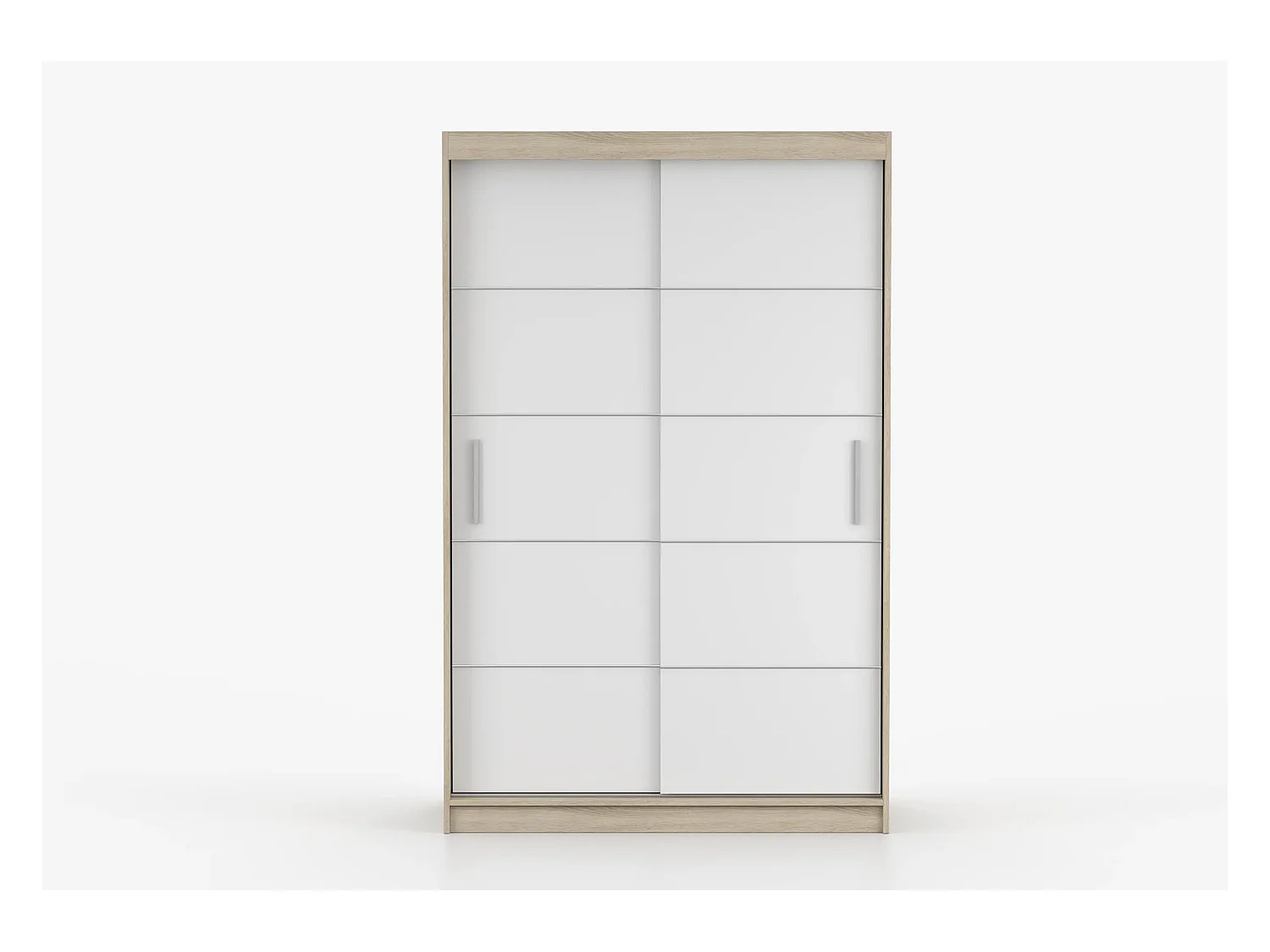 Armoire Lilwenn 120 - Chêne - Blanc