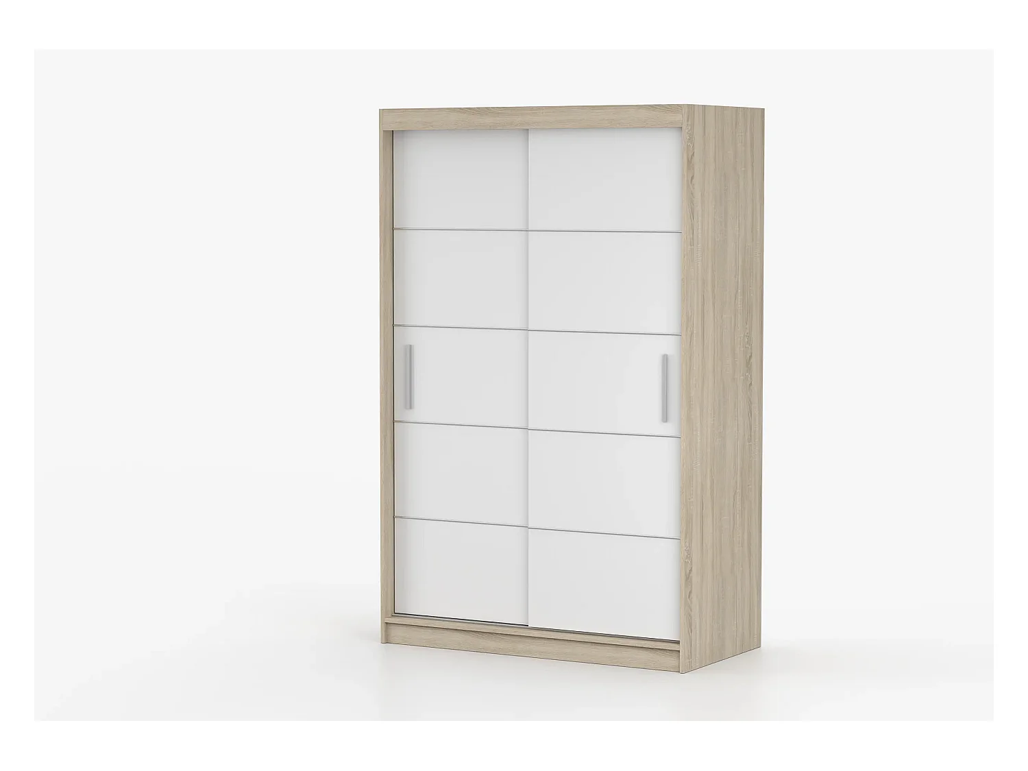 Armoire Lilwenn 120 - Chêne - Blanc