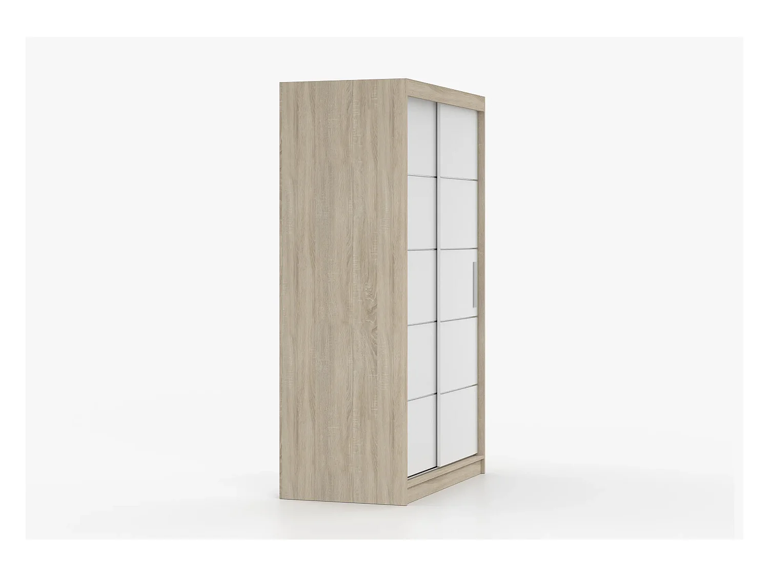 Armoire Lilwenn 120 - Chêne - Blanc