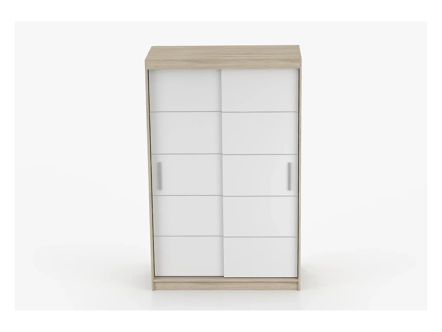 Armoire Lilwenn 120 - Chêne - Blanc