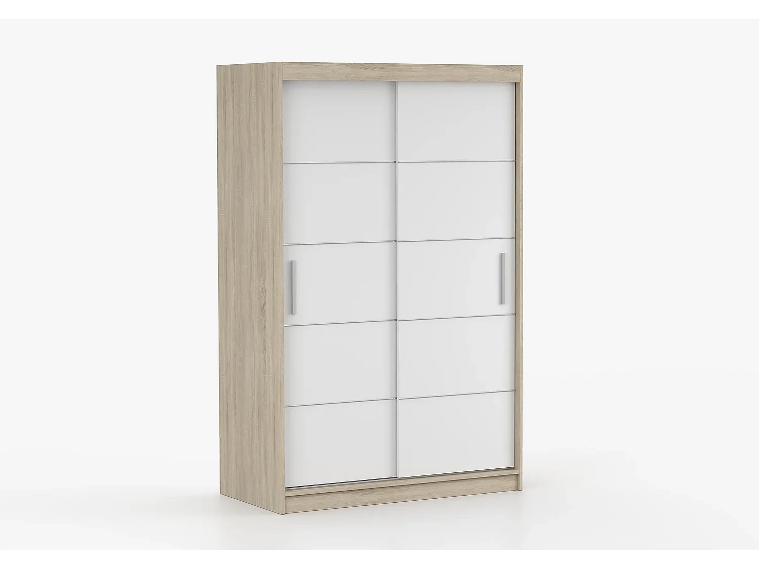 Armoire Lilwenn 120 - Chêne - Blanc