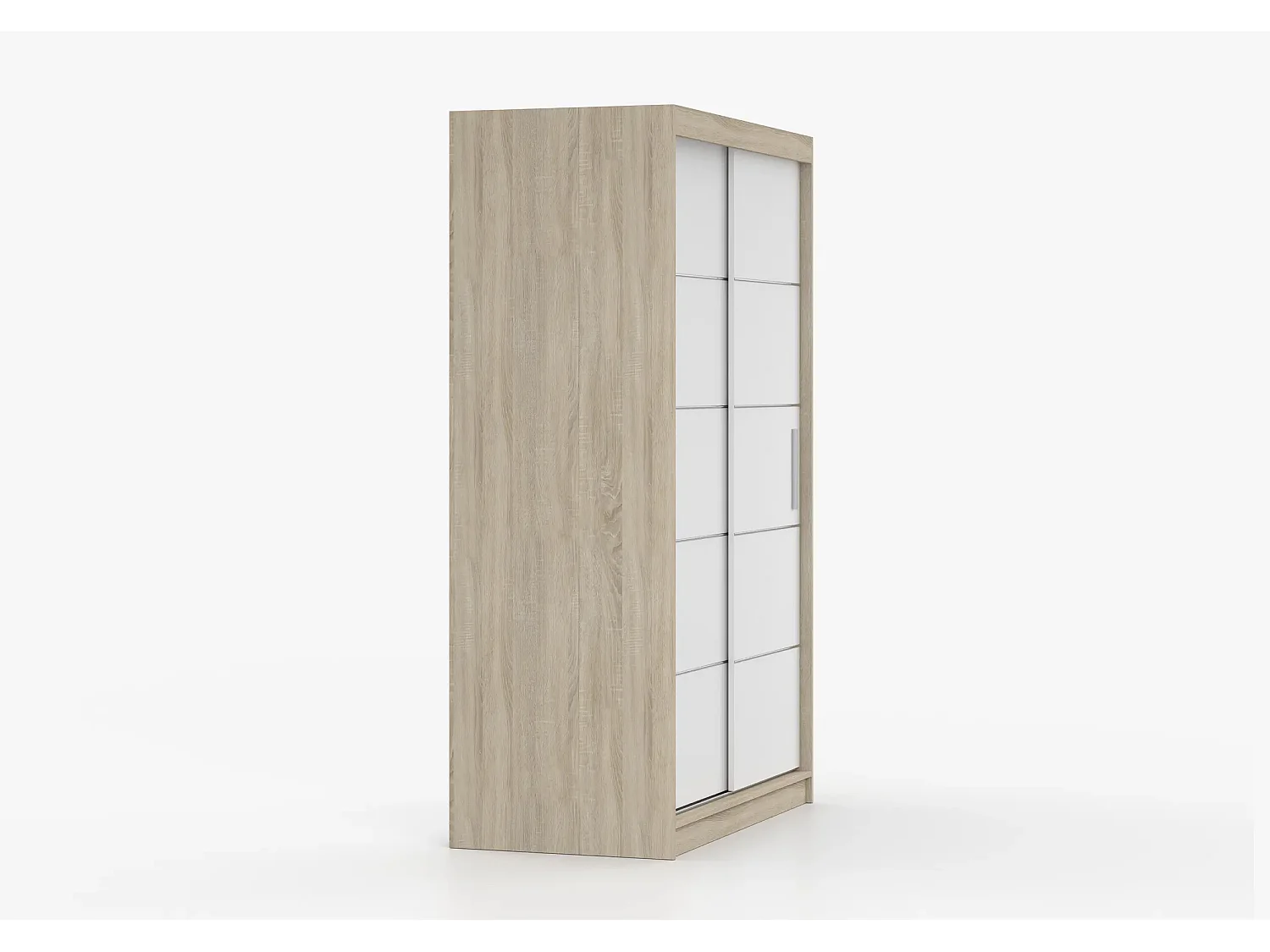 Armoire Lilwenn 120 - Chêne - Blanc