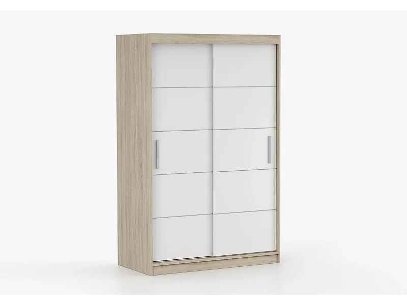 Armoire Lilwenn 120 - Chêne - Blanc