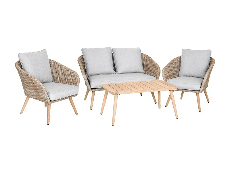 Salón de relax para 4 ó 5 personas en resina tejida