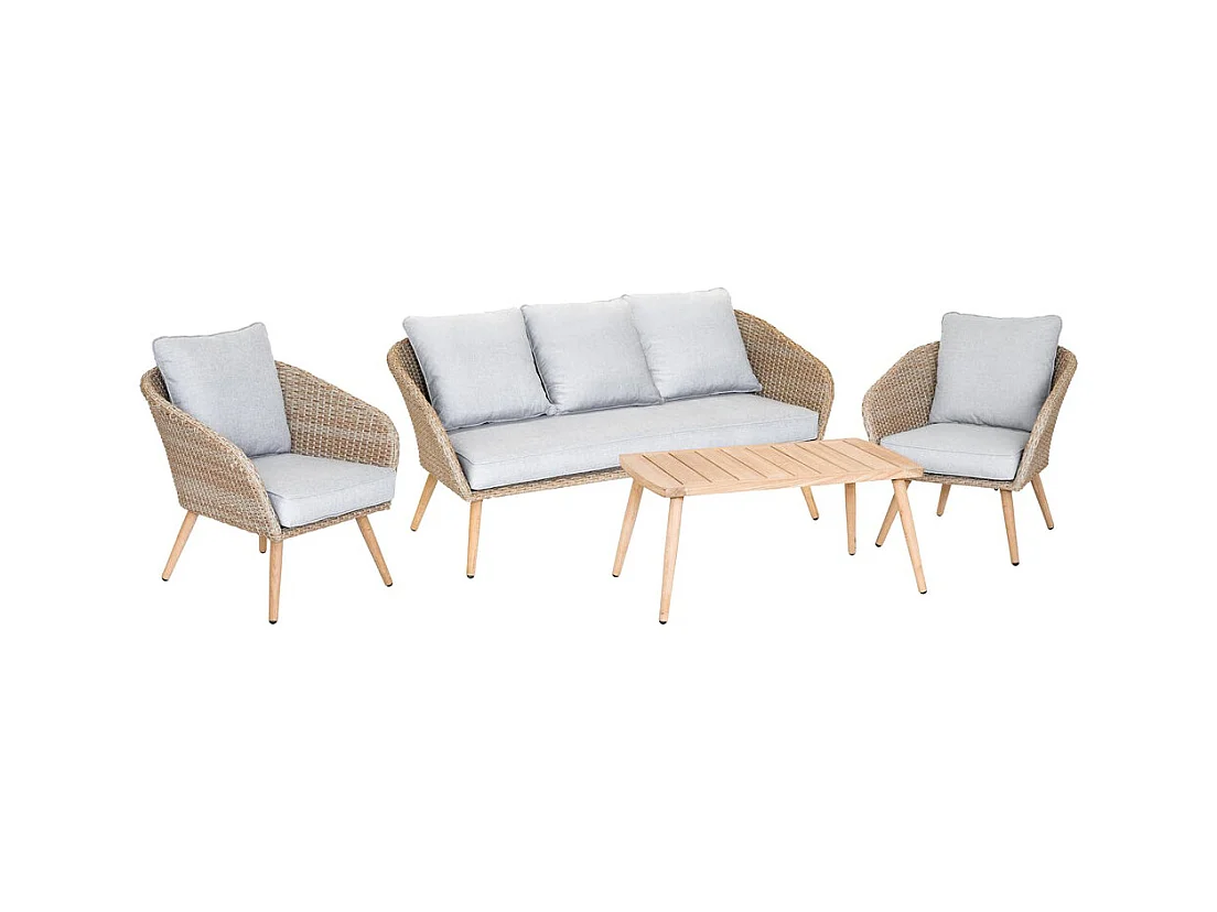 Salón de relax para 4 ó 5 personas en resina tejida