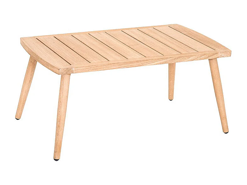 Salon de jardin en bois et résine tréssée coloris naturel KOH TAO - 5 places - JARDILINE