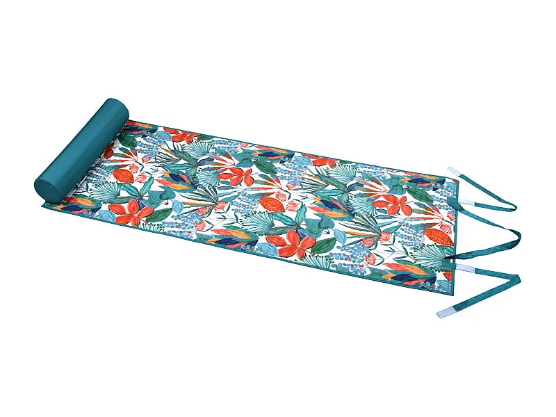 Matelas extérieur de plage à motif exotique