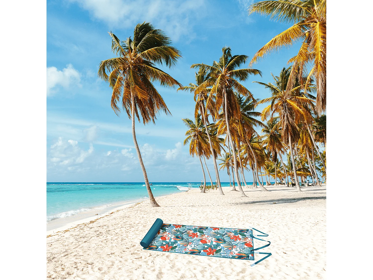 Colchoneta de playa con motivo exótico outdoor 60 X 145 cm