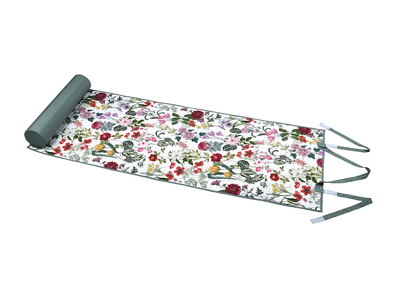 Matelas de plage fleuri
