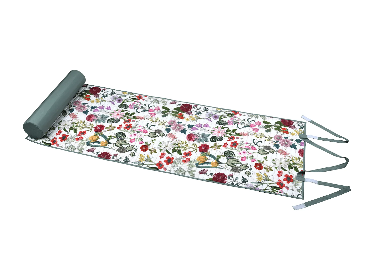 Colchoneta de playa floral 150 x 70 cm