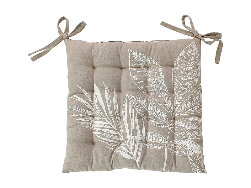 Gestepptes Stuhlkissen mit Naturmotiv 38 x 38 cm