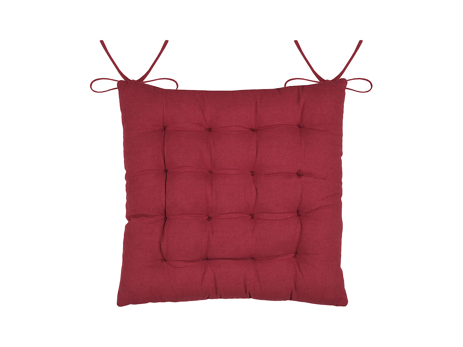 Galette de chaise esprit chalet traditionnel en coton