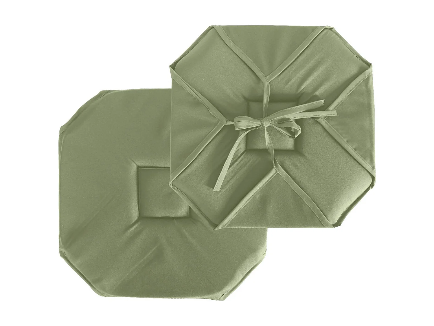 Galette de Chaise Uni "Basic" 40x40cm Vert Olive