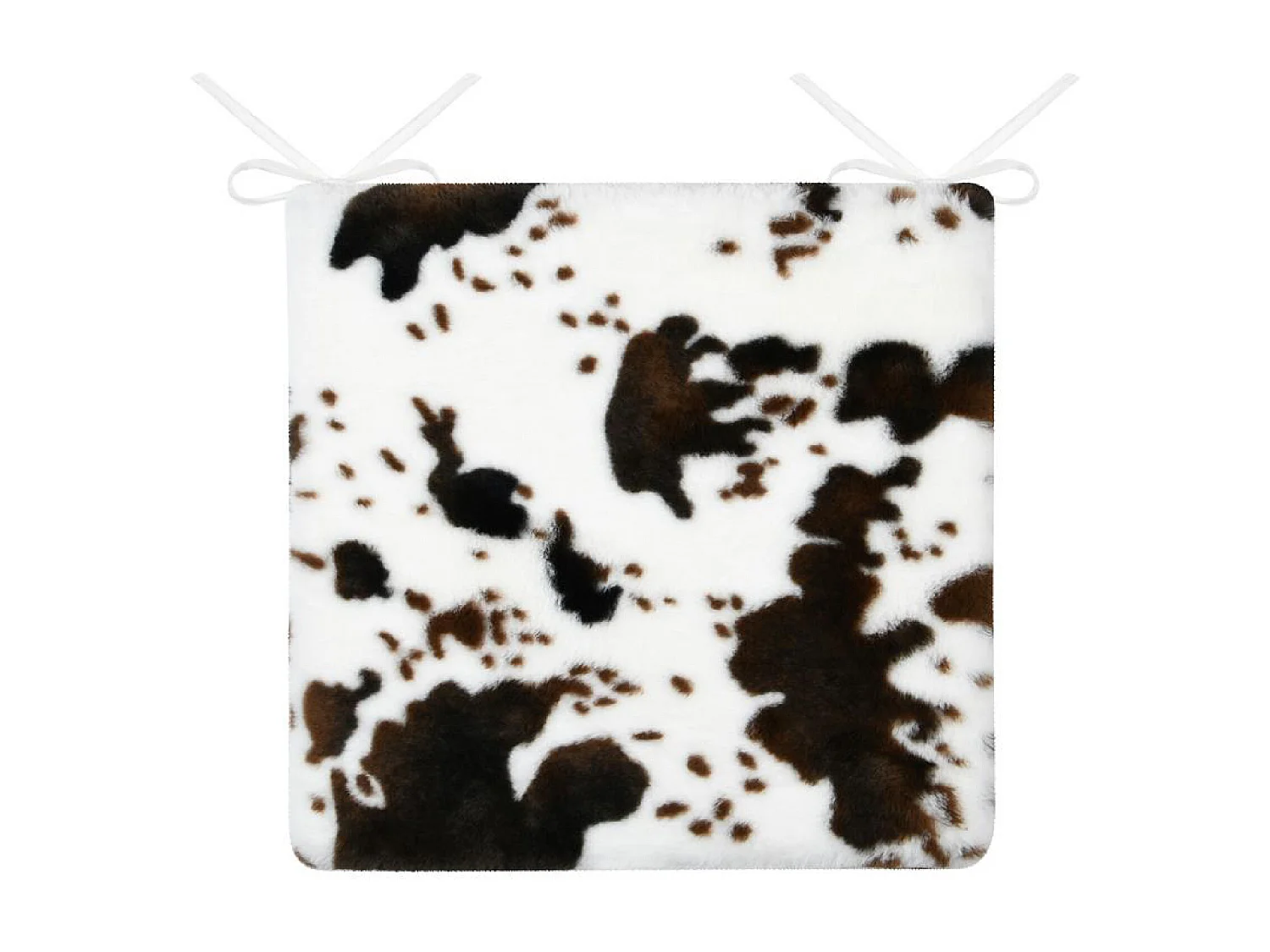 Galette de chaise imitation peau de vache