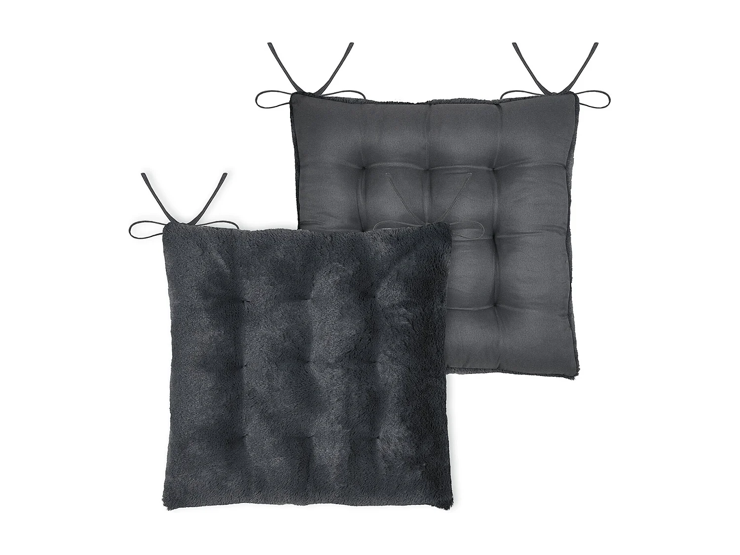 Galette de silla de peluche 40 x 40 cm