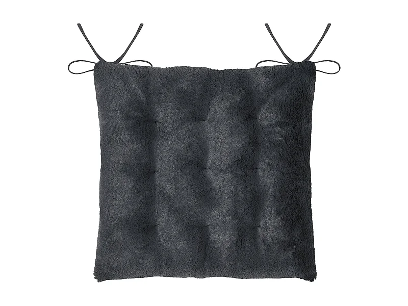 Galette de silla de peluche 40 x 40 cm