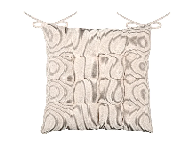 Cojín cuadrado para silla en pana 38 x 38 cm