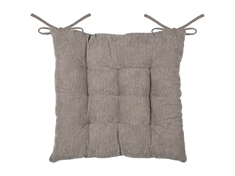 Quadratisches Sitzkissen aus Kord 38 x 38 cm