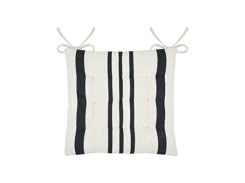 Stuhlkissen mit Streifen 38 x 38 cm